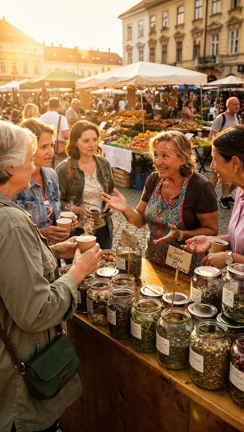 Napi teázási rutin bemutatása egy modern konyhában, kiegyensúlyozott életmódot sugallva